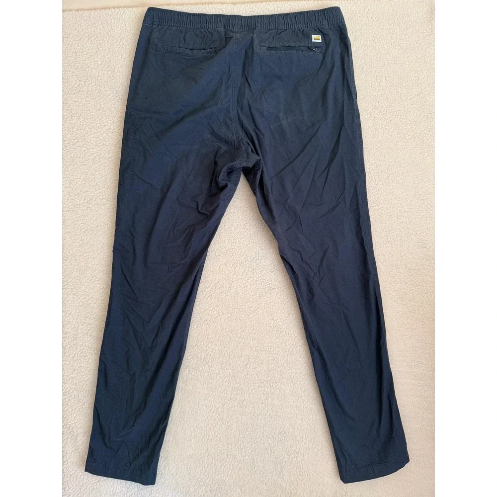 Vuori Pants Mens 2XL Blue Gray Ripstop Climber Woven Joggers Elastic Waist V412